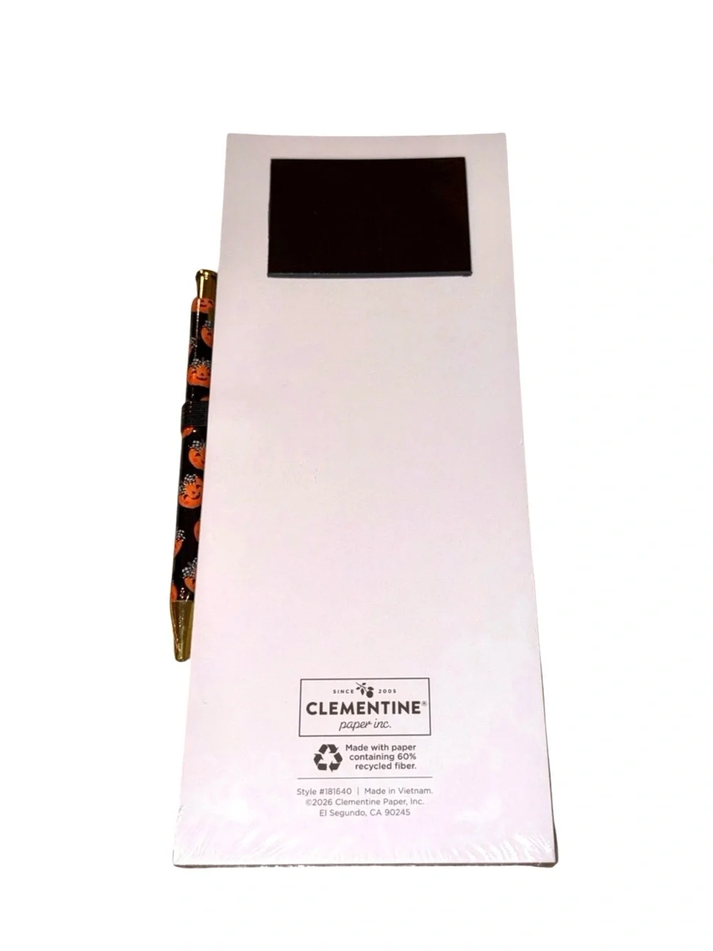 CLEMENTINE PUMPKIN THINGS TO BOO NOTEPAD WITH MATCHING PEN